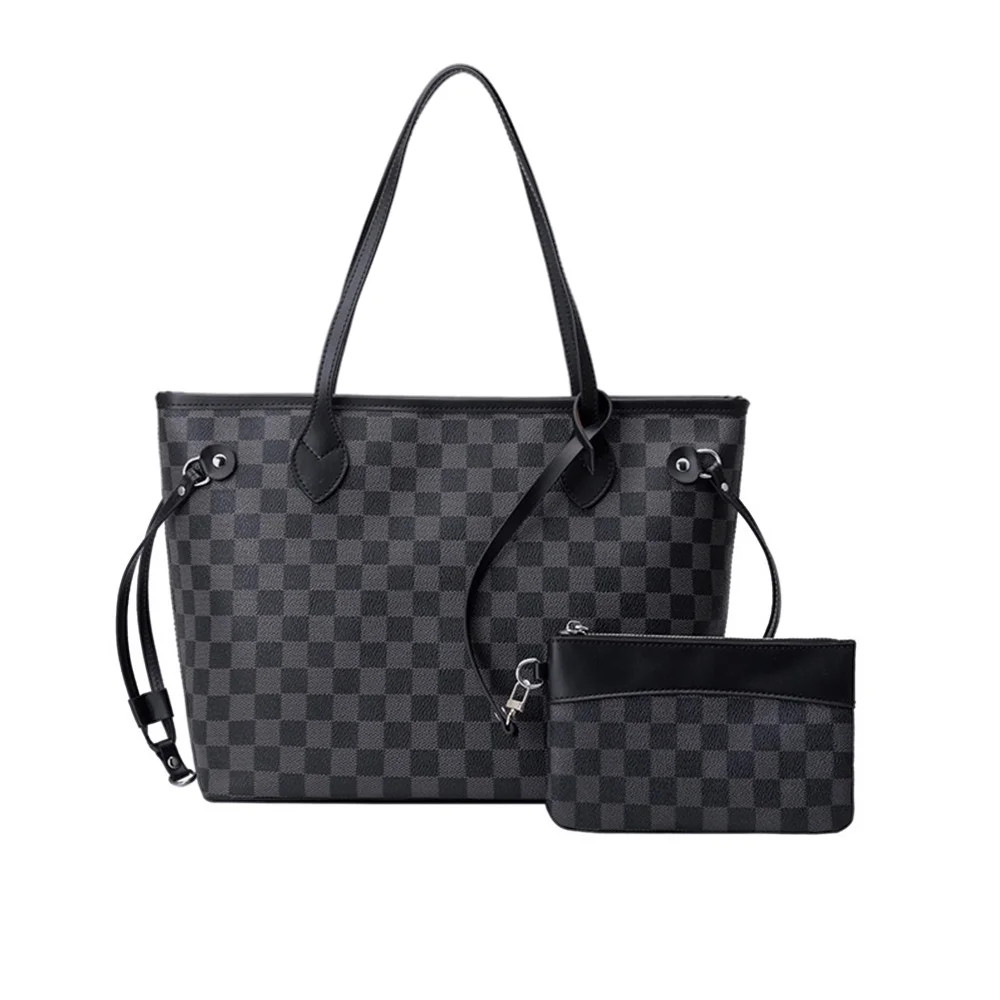 Sexy Dance Black Checkered Tote Shoulder Bag With Inner Pouch,Checkered Cossbody Bag,Checkered Wa... | Walmart (US)