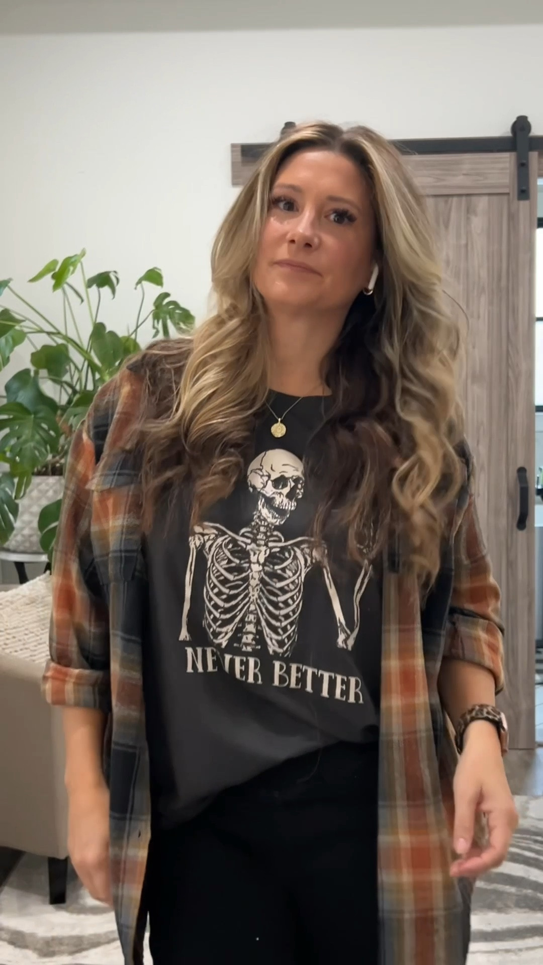 I'm loving my curls today! My plaid shirt pairs perfectly with this cute top and leggings.

casual look, fall to winter, hairs tyling tool, outfit idea, comfy look, seasonal fashion, affordable style, easyto wear

#LTKFindsUnder50 #LTKStyleTip #LTKSaleAlert