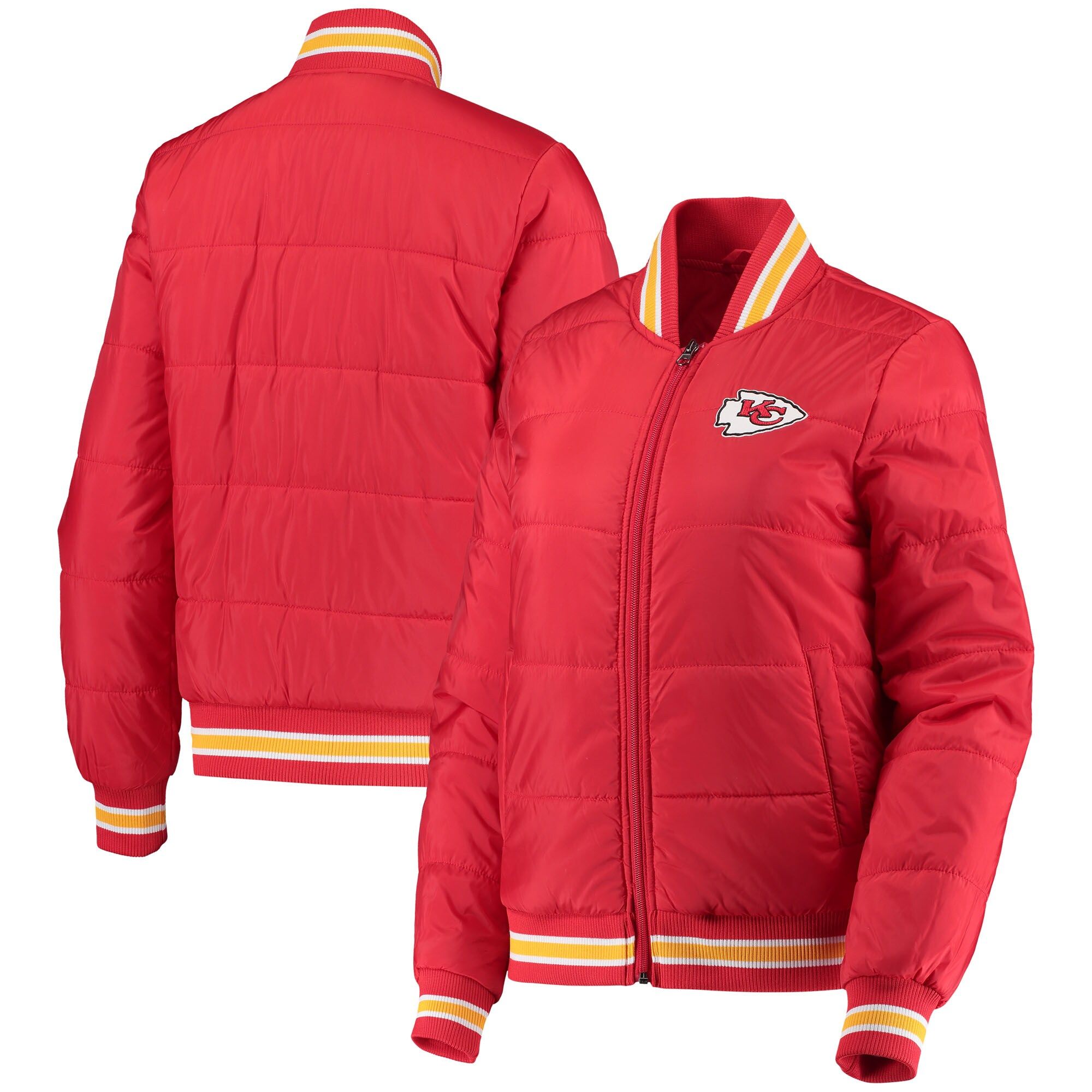 Women's Kansas City Chiefs G-III 4Her by Carl Banks Red Field Goal Bomber Full-Zip Jacket | NFL Shop