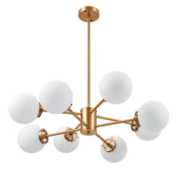 Bova 8 - Light Sputnik Modern Linear Chandelier | Wayfair North America
