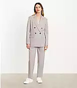 LOFT Versa Striped Seasonless Stretch Double Breasted Blazer | LOFT