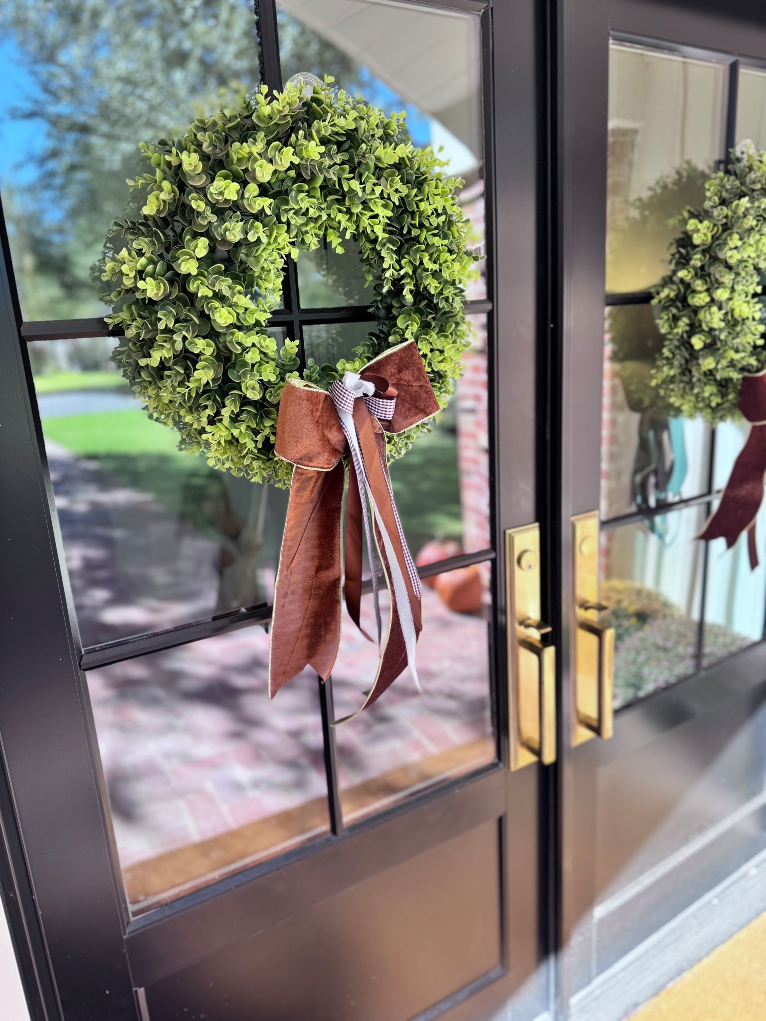 Wreath ribbon bow tutorial 