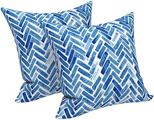 Amazon.com - LVTXIII Outdoor Pillow Covers ONLY, Square Throw Pillow Covers, Modern Cushion Cases... | Amazon (US)