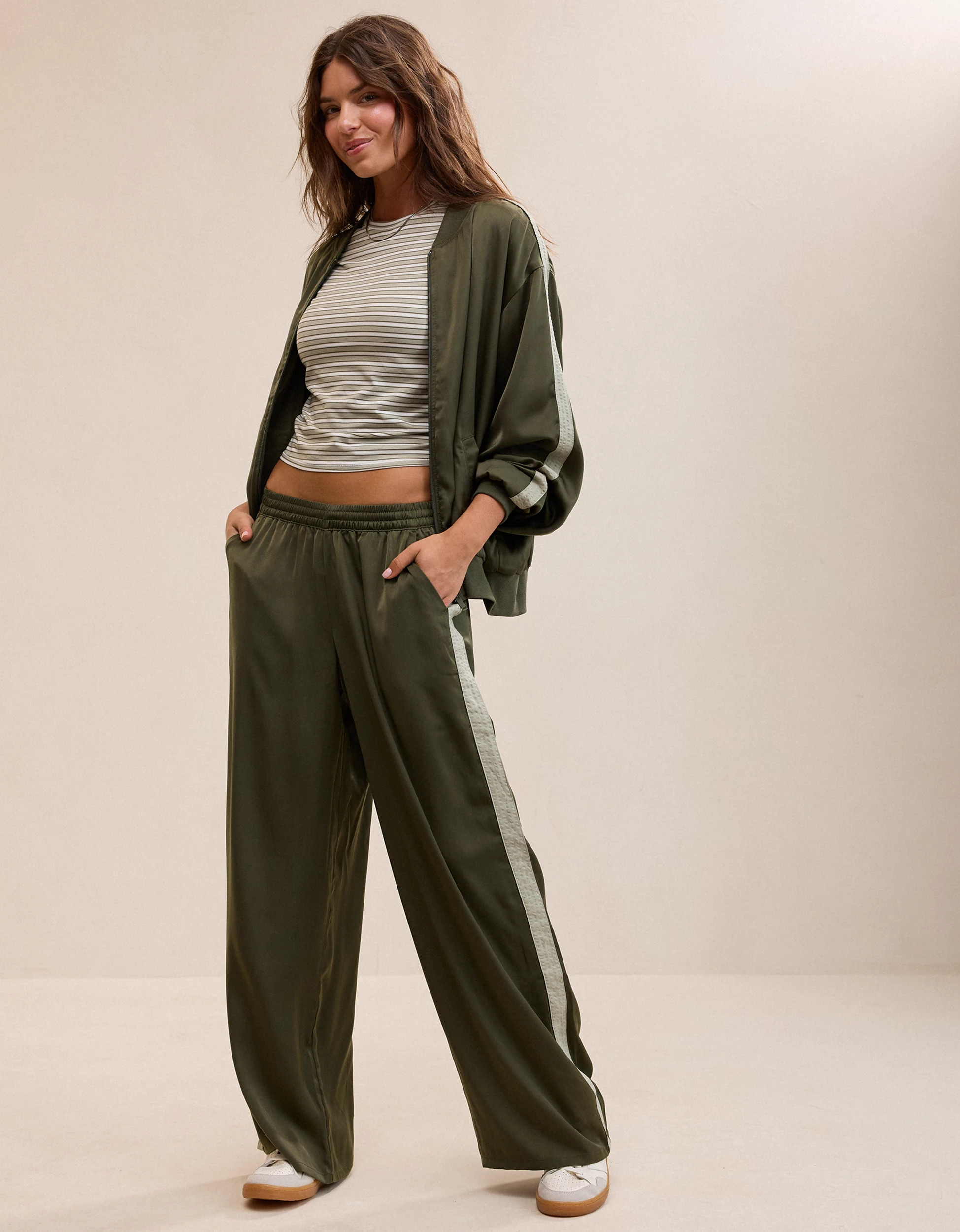 OVERSLEPT by Aerie Liquid Satin PJ Pant | Aerie