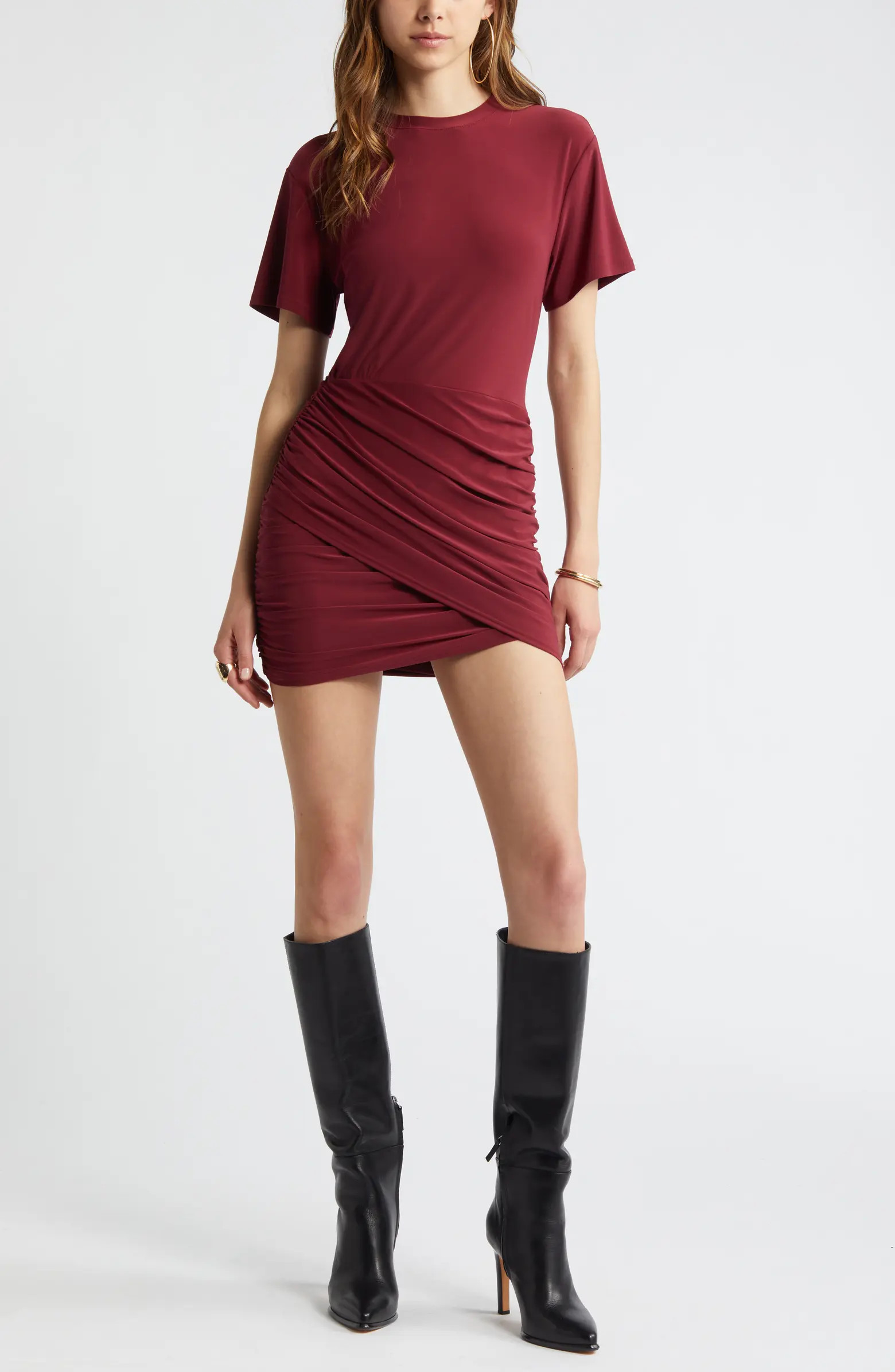 Open Edit Faux Wrap Jersey Dress | Nordstrom | Nordstrom