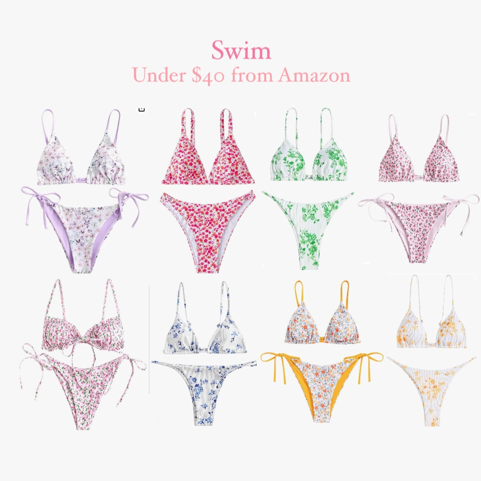 swimsuits, swimsuits 2024, swimwear, bikini set, bikinis 2024, triangl bikini, bikini amazon, amazon swimsuit, amazon bikini, triangl dupe, amazon swimsuits, green bikini, floral bikini, pink bikini, orange bikini, yellow bikini

#LTKswim #LTKfindsunder50