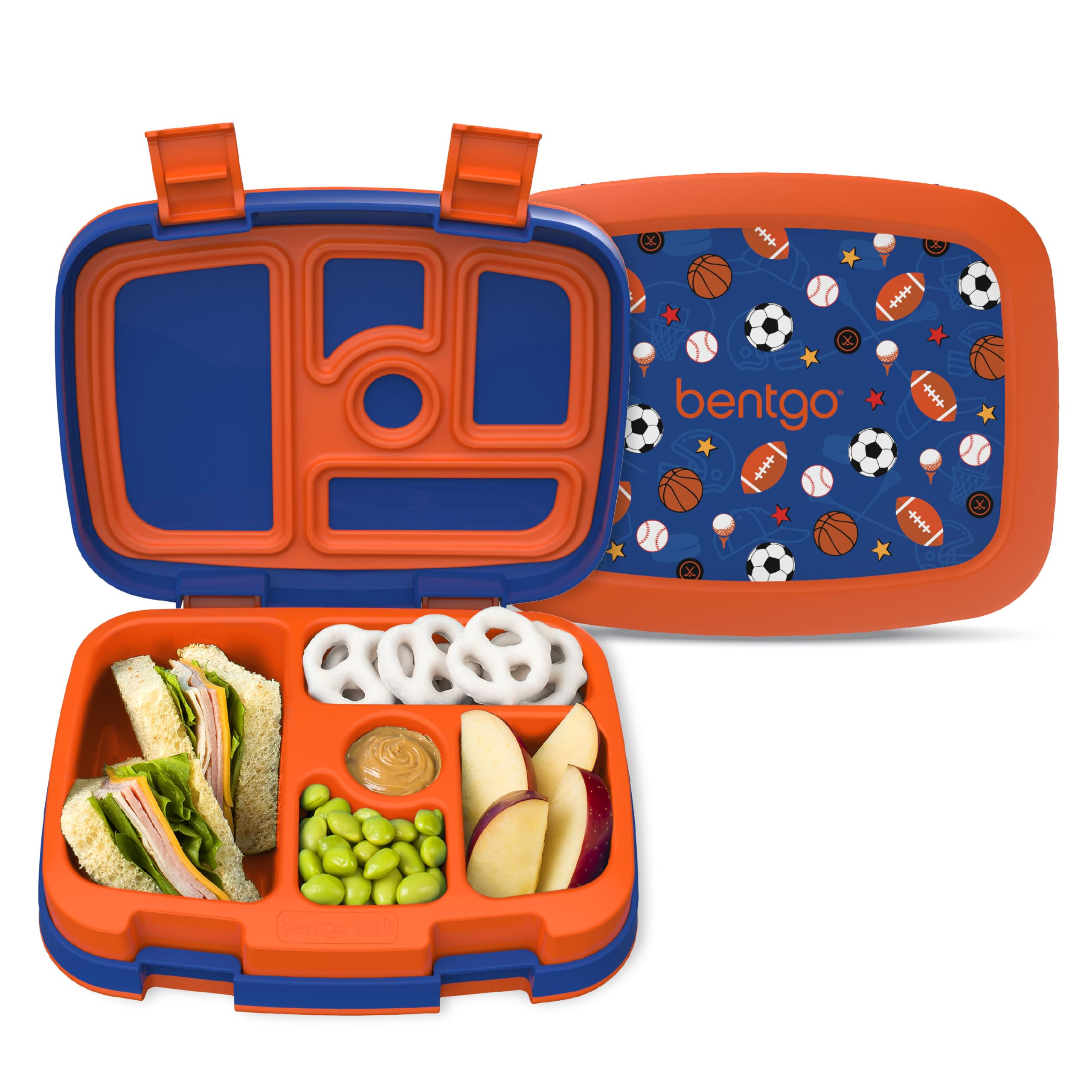 Bentgo Kids Prints Leak-Proof, 5-Compartment Bento-Style Kids Lunch Box - Ideal Portion Sizes for... | Amazon (US)