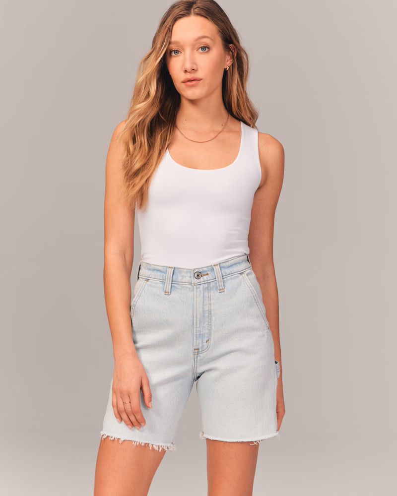 Women's High Rise Loose Utility Short | Women's Bottoms | Abercrombie.com | Abercrombie & Fitch (US)