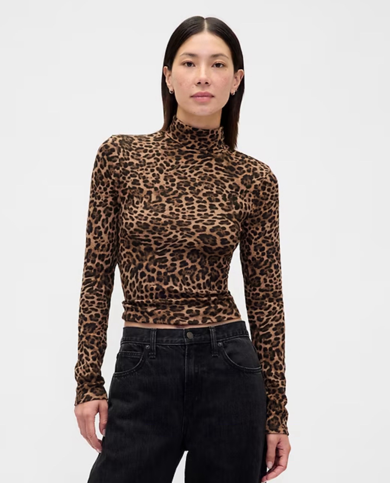 Leopard turtleneck 