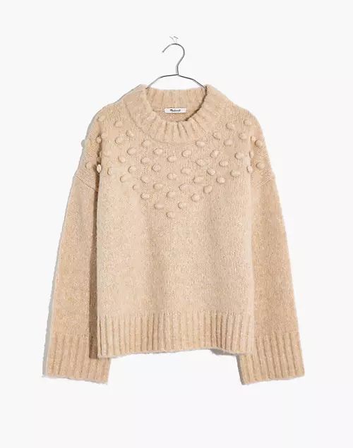 Placed Bobble Mockneck Sweater | Madewell