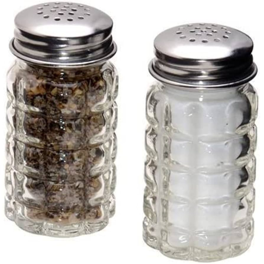 1st Choice FBA_BCK31360 Retro Style Salt and Pepper Shakers with Stainless Tops (2), 1, Original ... | Amazon (US)