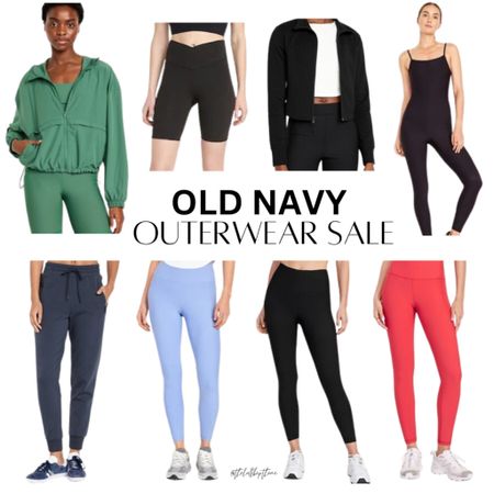 50% off outerwear at old navy flash sale! Best selling leggings, fleece sets, cropped zip ups, biker shorts, joggers, hoodies and sports bras all included! Ootd, fitspo, gym fit, mom fit, style, sneakers, casual, midsize, athleisure. 

#LTKFitness #LTKSaleAlert #LTKStyleTip