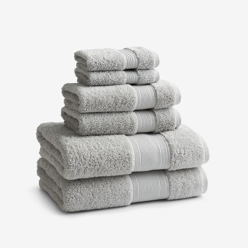 Regal Egyptian Cotton 6-Piece Bath Set - Light Gray, Size 6Pcset | The Company Store | The Company Store