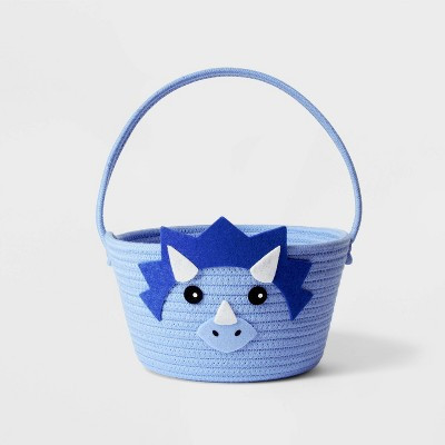 Circular Rope Decorative Easter Basket Dinosaur Blue - Spritz™ | Target