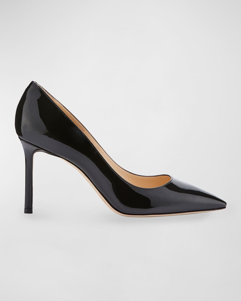 Romy Patent Pointed-Toe 85mm Pumps | Neiman Marcus