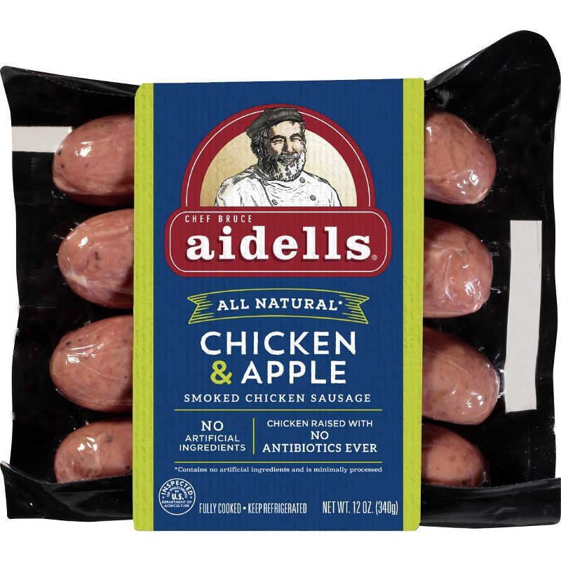 Aidells Chicken & Apple Smoked Chicken Sausage - 12oz/4ct | Target