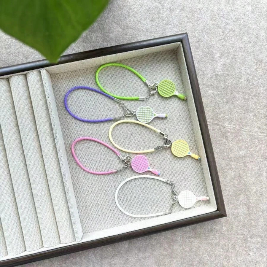 17cm LABUBU Realistic Mini Tennis Racket Pendant, 1st/2nd/3rd Generation Ceramic Figurine Doll Fo... | SHEIN