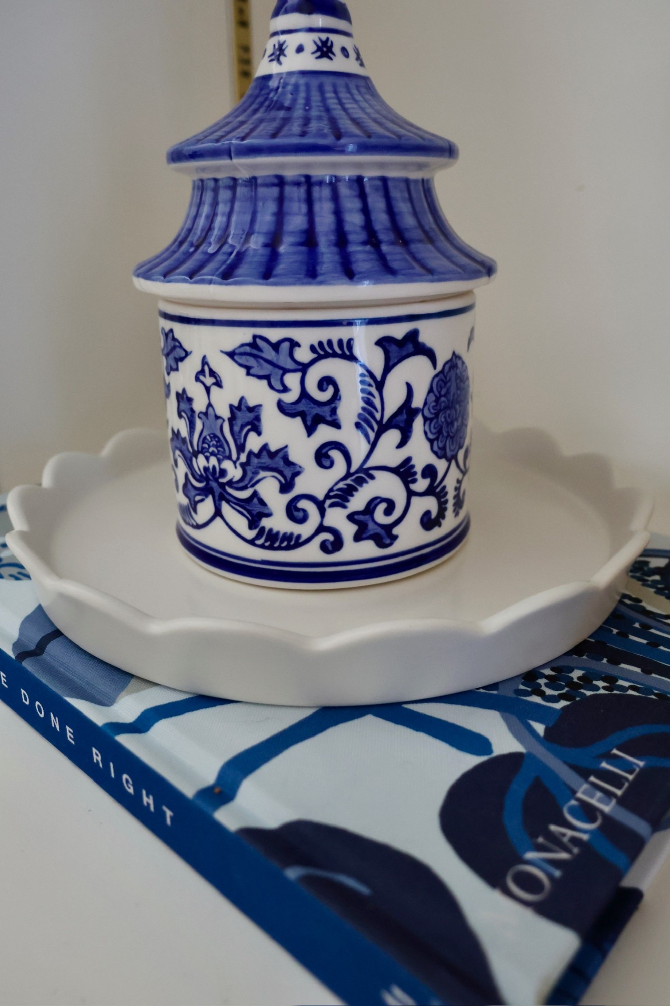 This round scalloped tray from Target works great on coffee table or as a catch all tray at an entry way  

#LTKSeasonal #LTKHome