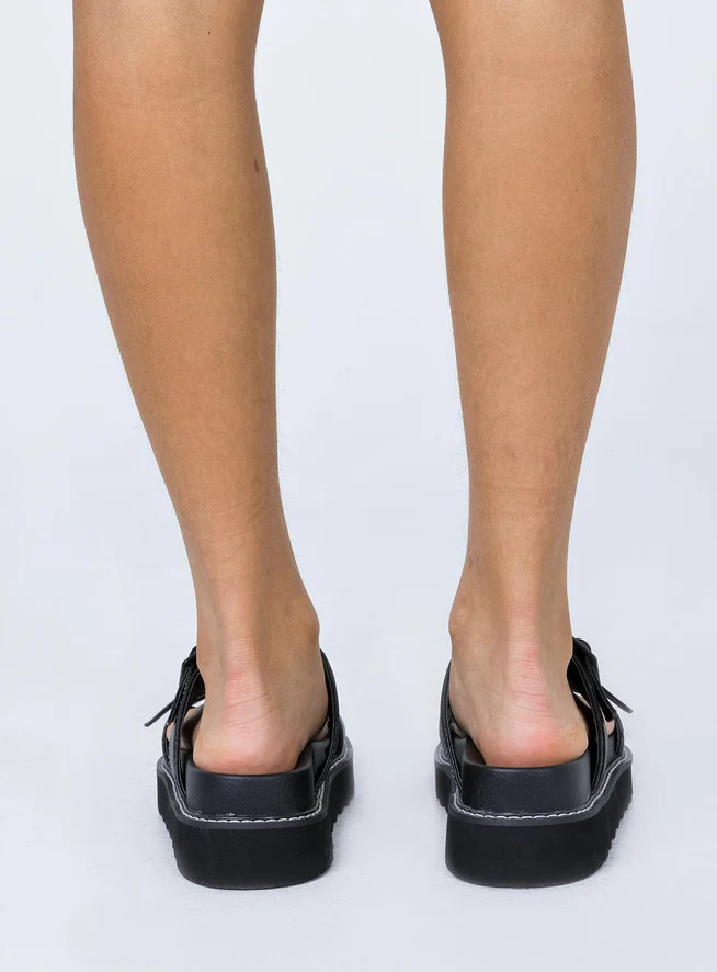 Ma Belle Sandals Contrast Stitch | Princess Polly US