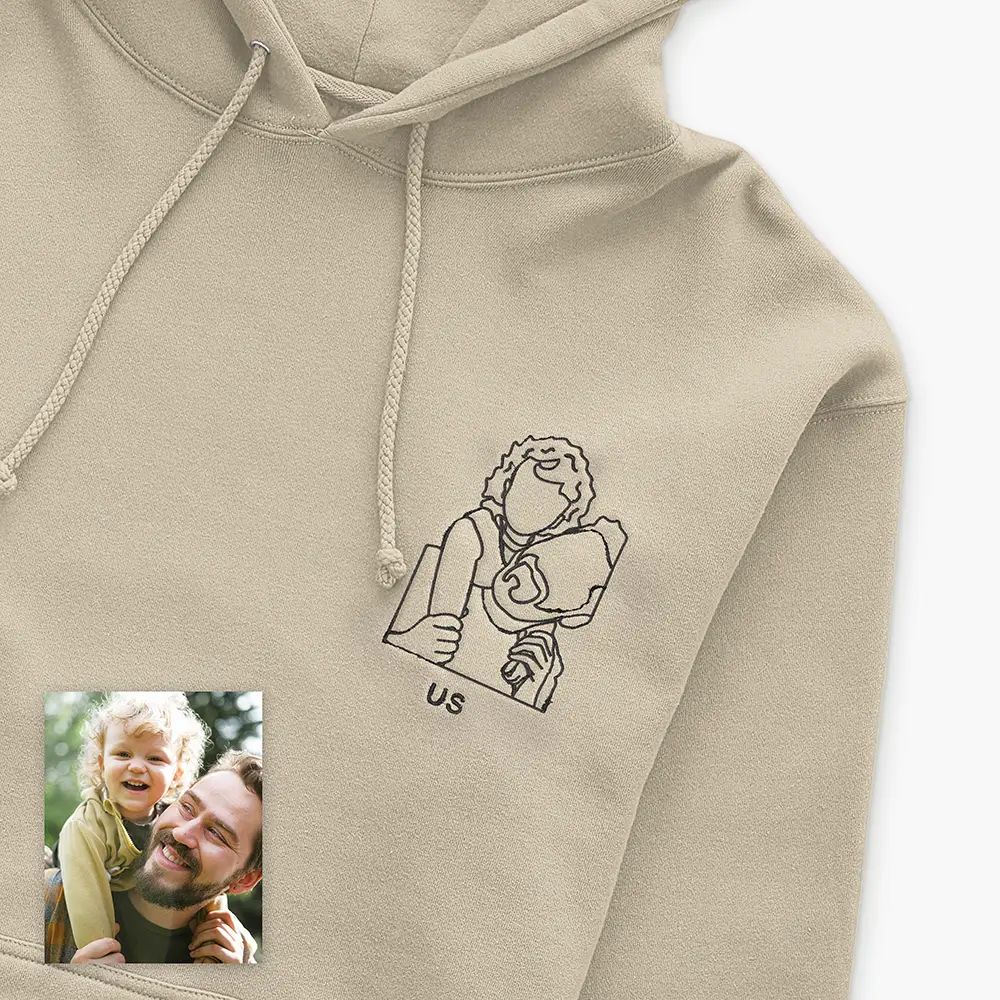 Daddy & Me - Custom Line Art Hoodie | Lime & Lou (US)