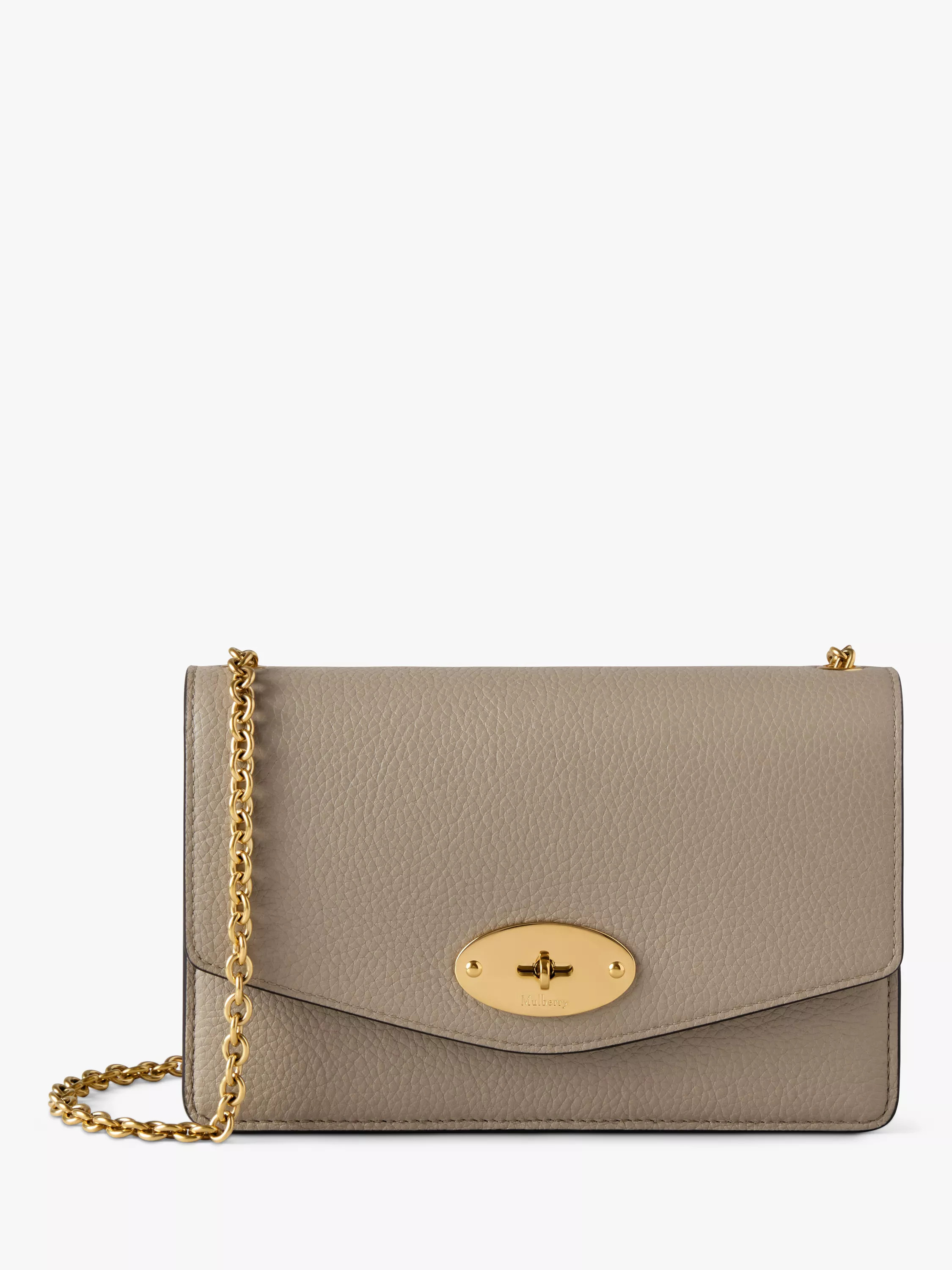 Mulberry Small Darley Small Classic Grain Leather Clutch Bag | John Lewis (UK)