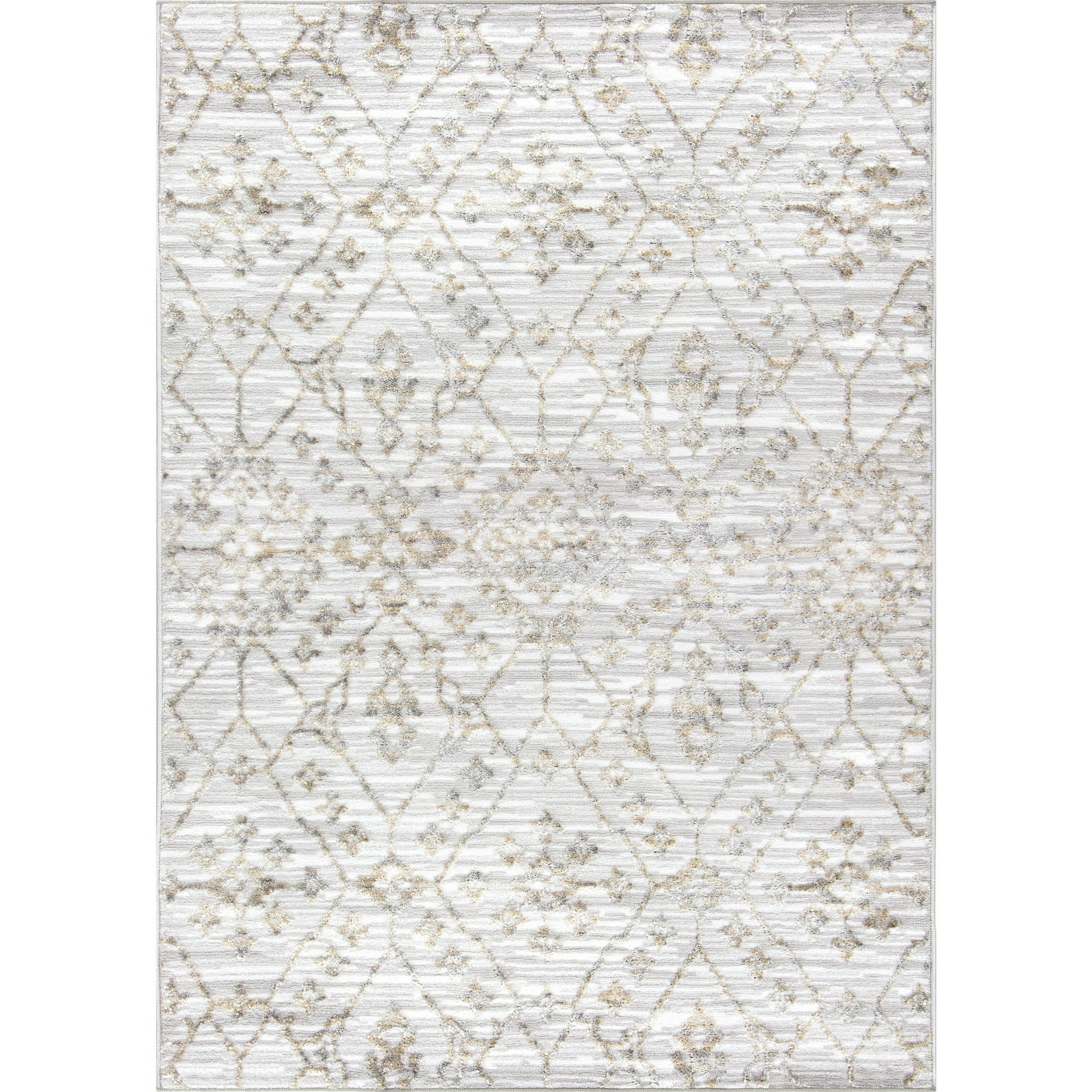 Mainstays Antiqued Gray Print, Indoor Area Rug, 5'x7' - Walmart.com | Walmart (US)