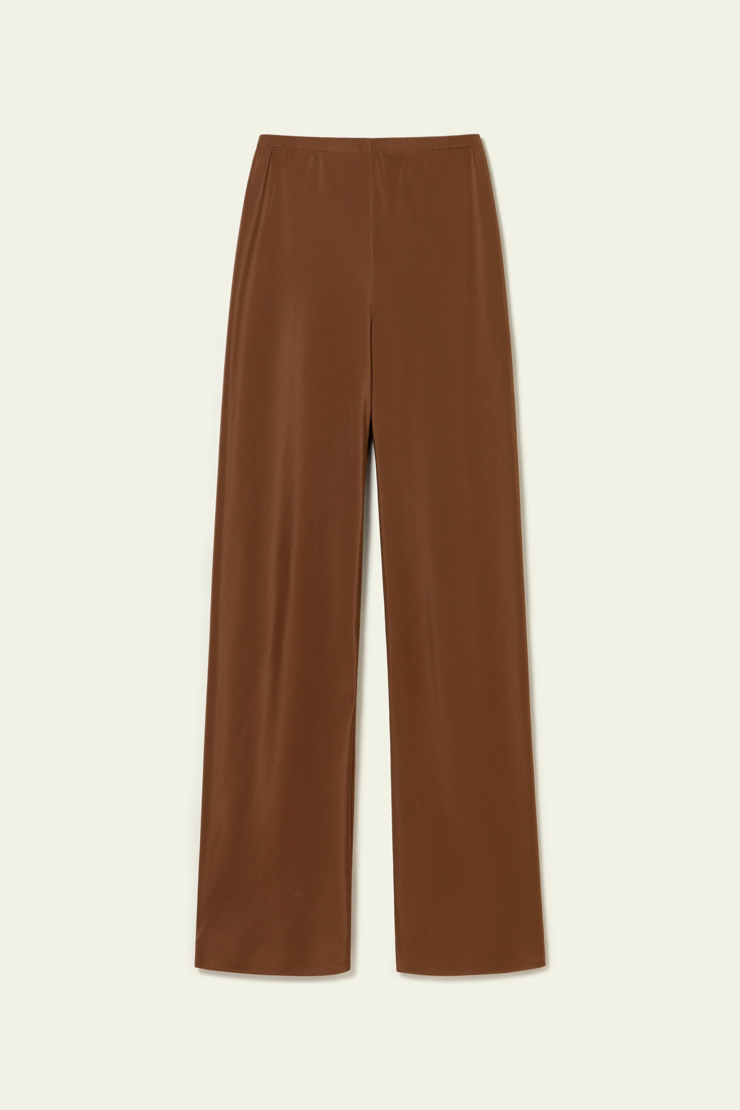 Bias gesneden Rechte Zijden Broek | LILYSILK