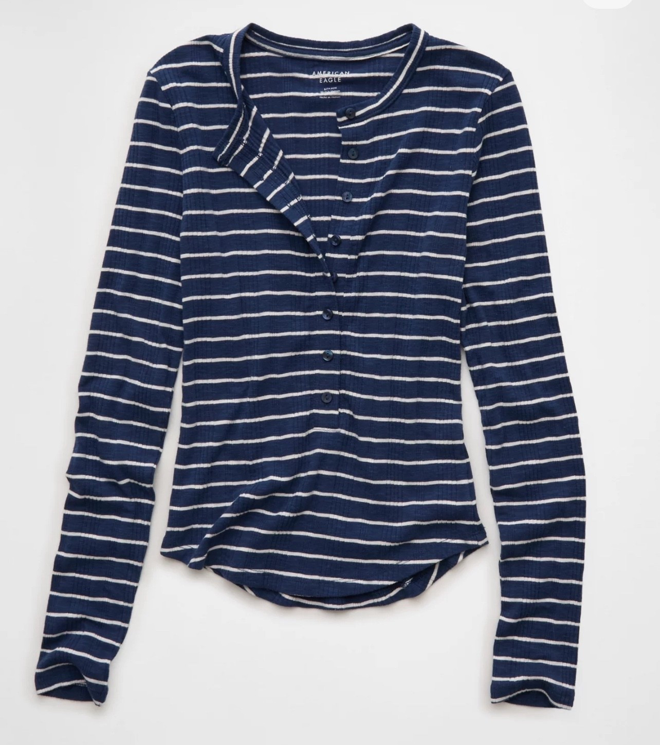 Navy stripe Henley
American Eagle

#LTKSaleAlert #LTKMidsize