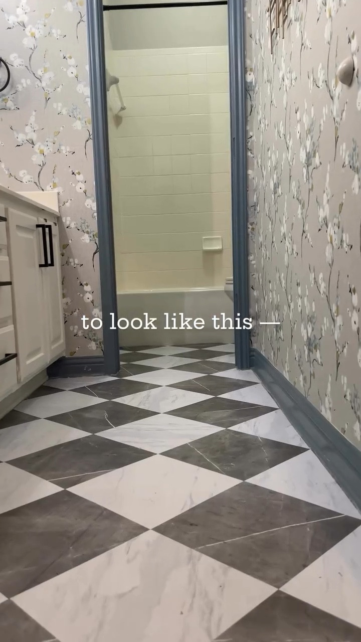 Marble look, DIY budget. 🛠️💁🏻‍♀️

These Marble Peel & Stick Floor Tiles are a must! I got these on @amazon and they are on sale right now! 🙌🏼‼️

I put these down in our guest bathroom (may2024) and I have no regrets! They have held up great, affordable, and a huge upgrade! 🤩

#LTKSeasonal #LTKHome #LTKSaleAlert
