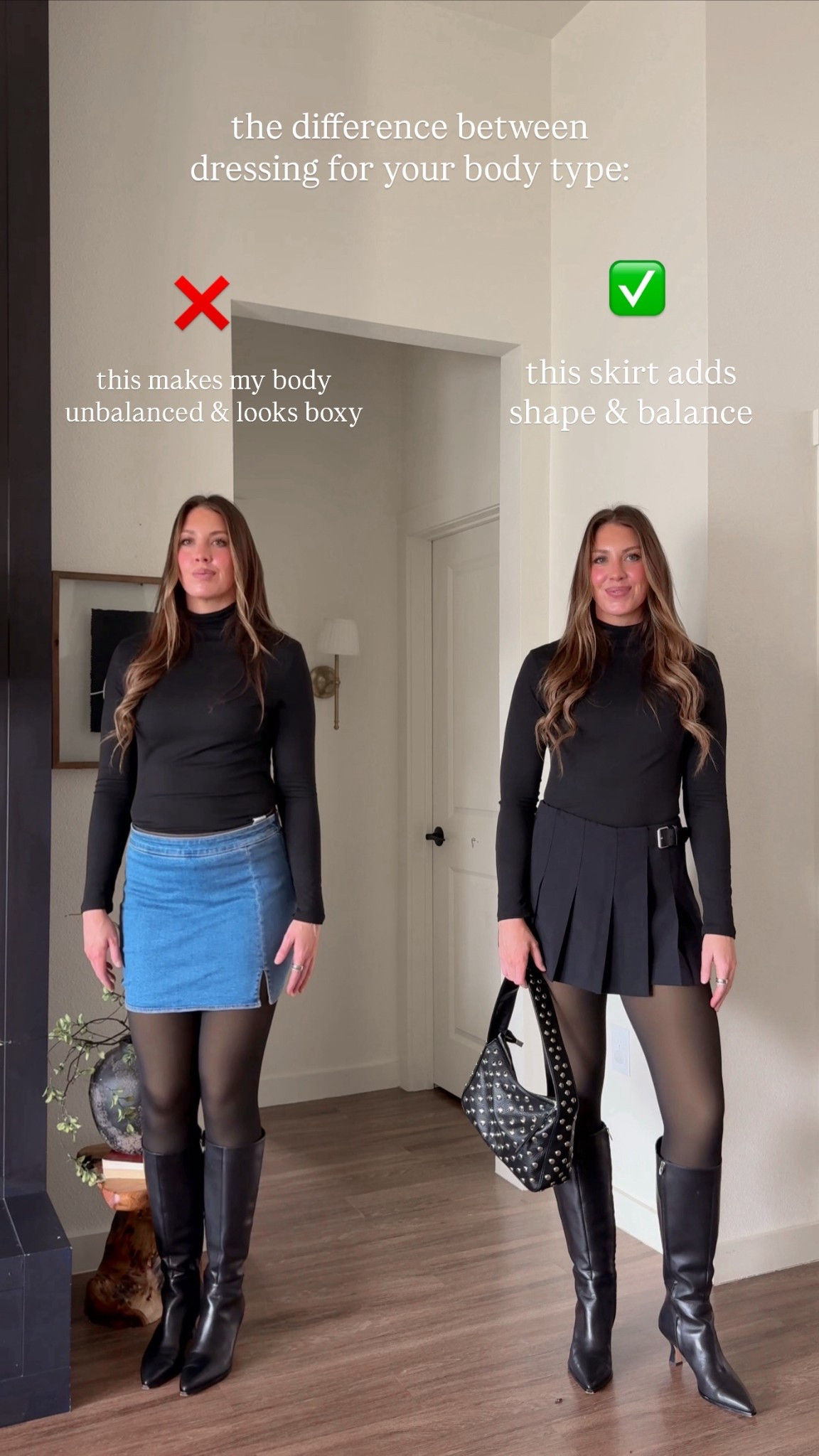 Rectangle body types: fitted/tight skirts don’t work for us. Try a-line, pleated or wrap skirts instead! I linked lots of options below! 

#LTKSeasonal #LTKValentine #LTKootd