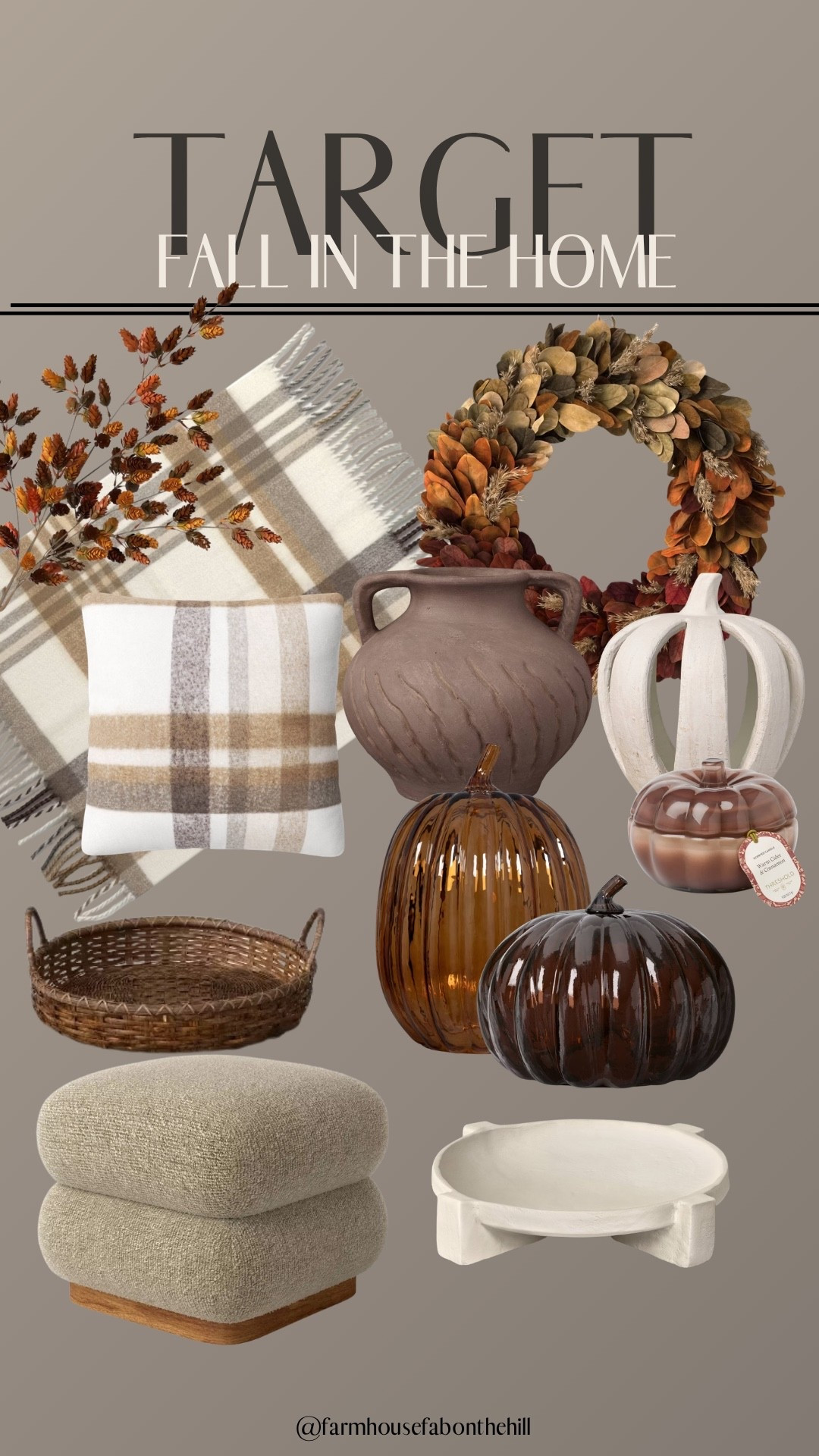 New Target fall arrivals… keeping it neutral with brown & cream 🤎

#LTKSeasonal #LTKHome