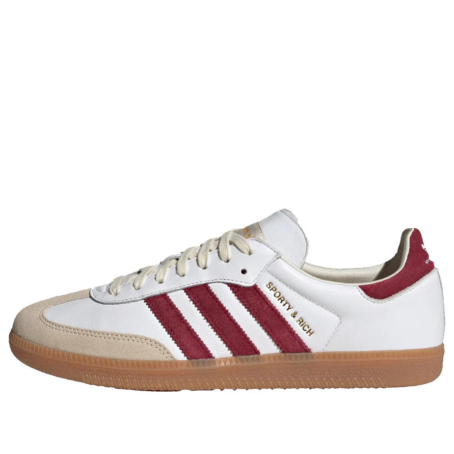 adidas x Sporty & Rich Samba OG 'White Collegiate Burgundy' IF5660 | KICKS CREW