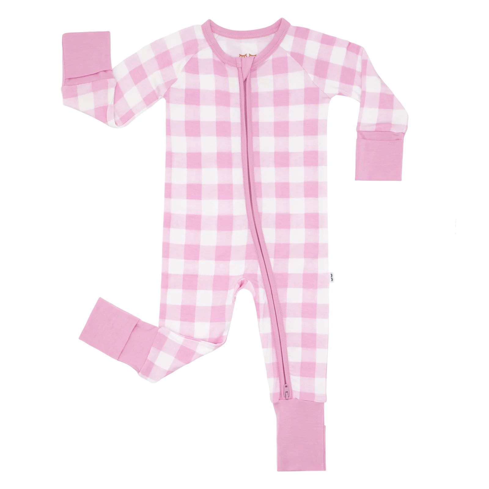 Pink Gingham Two-Piece Pajama Set | Little Sleepies