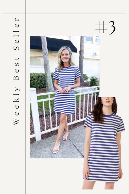 Blue and white stripes on this everyday tshirt dress. 😍

#LTKtravel #LTKfamily #LTKunder50