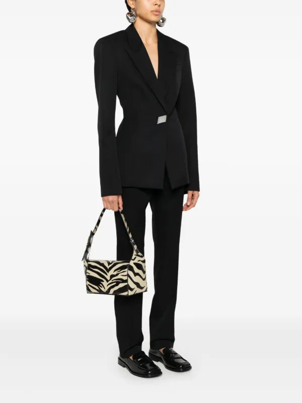 The Attico 7/7 zebra-print Shoulder Bag | Black | FARFETCH | Farfetch Global