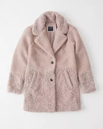 Mixed Teddy Coat | Abercrombie & Fitch US & UK