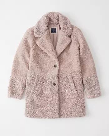Mixed Teddy Coat | Abercrombie & Fitch US & UK
