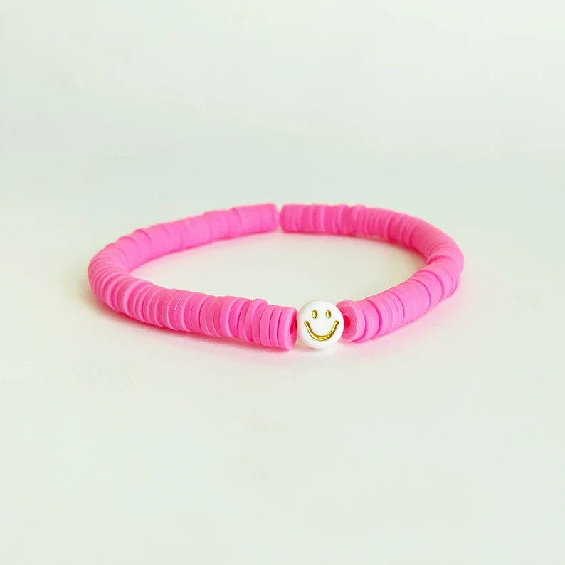 Smile Heishi Bead Bracelet | Etsy | Etsy (US)