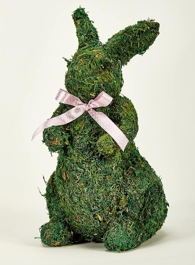 Worth Imports 11" Tabletop Moss Easter Bunny, Multicolor | Amazon (US)