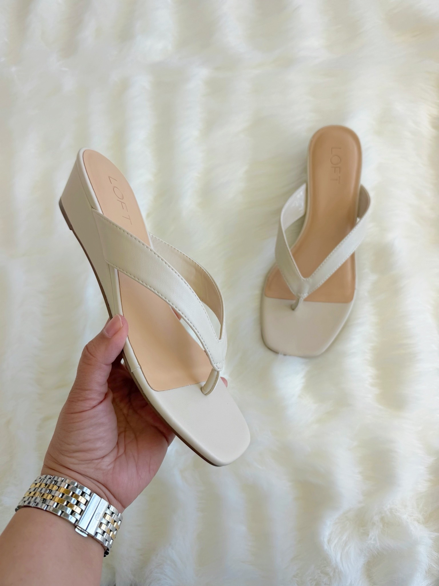 Loft Sale! 50% off + an extra 15% off + free shipping!

Love these mini wedge thong sandals! Such a comfortable heel height that goes so well with dresses, skirts, pants, jeans or shorts. These shoes and lots of others all on sale!

#LTKSaleAlert #LTKOver40 #LTKSeasonal