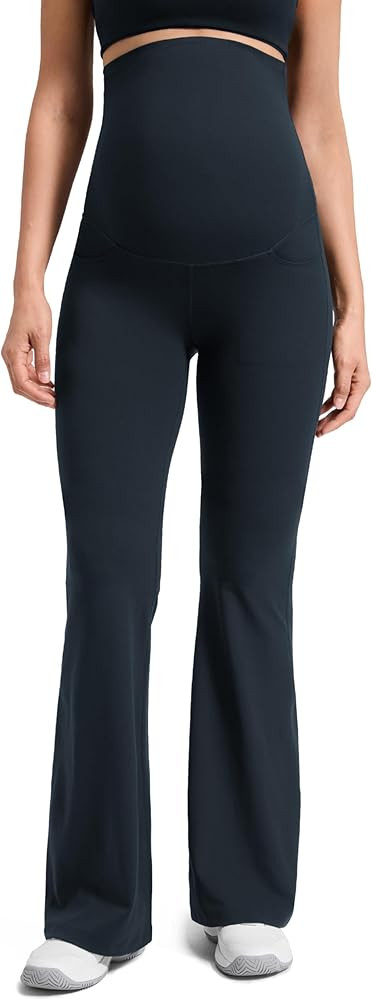 CRZ YOGA Butterluxe Maternity Flare Leggings Pockets 29'' - Workout Yoga Bootcut Pregnancy Womens... | Amazon (US)