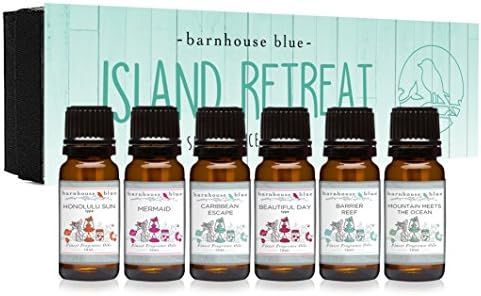 Amazon.com: Island Retreat Gift Set of 6 Premium Fragrance Oils - Barrier Reef, Mountain Meets Th... | Amazon (US)