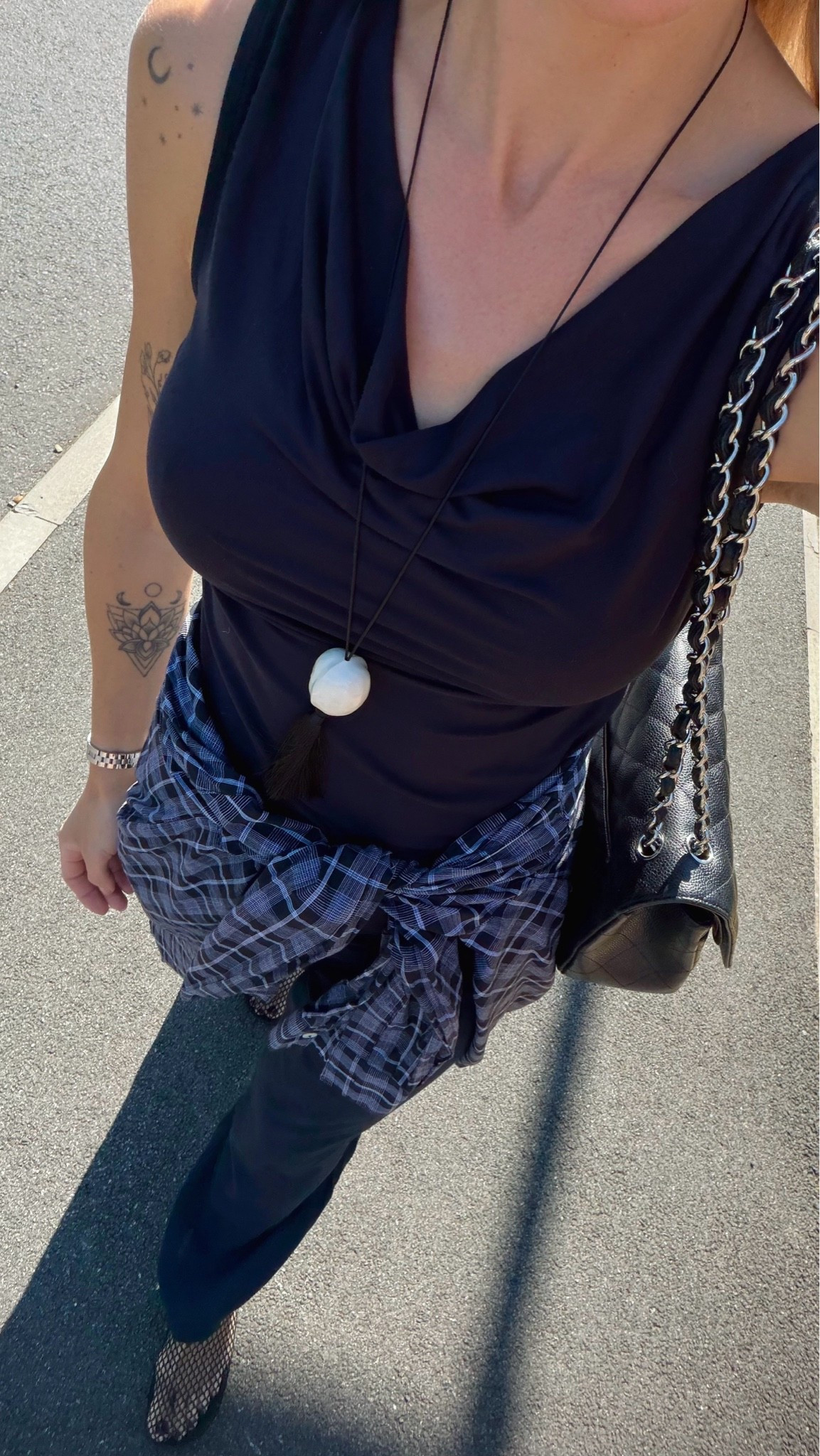 Navy summer outfit 🤍

Navy cowl neck top and linen pants size Small and 10.

New pendant necklace us from Etsy

#LTKuk #LTKsummer