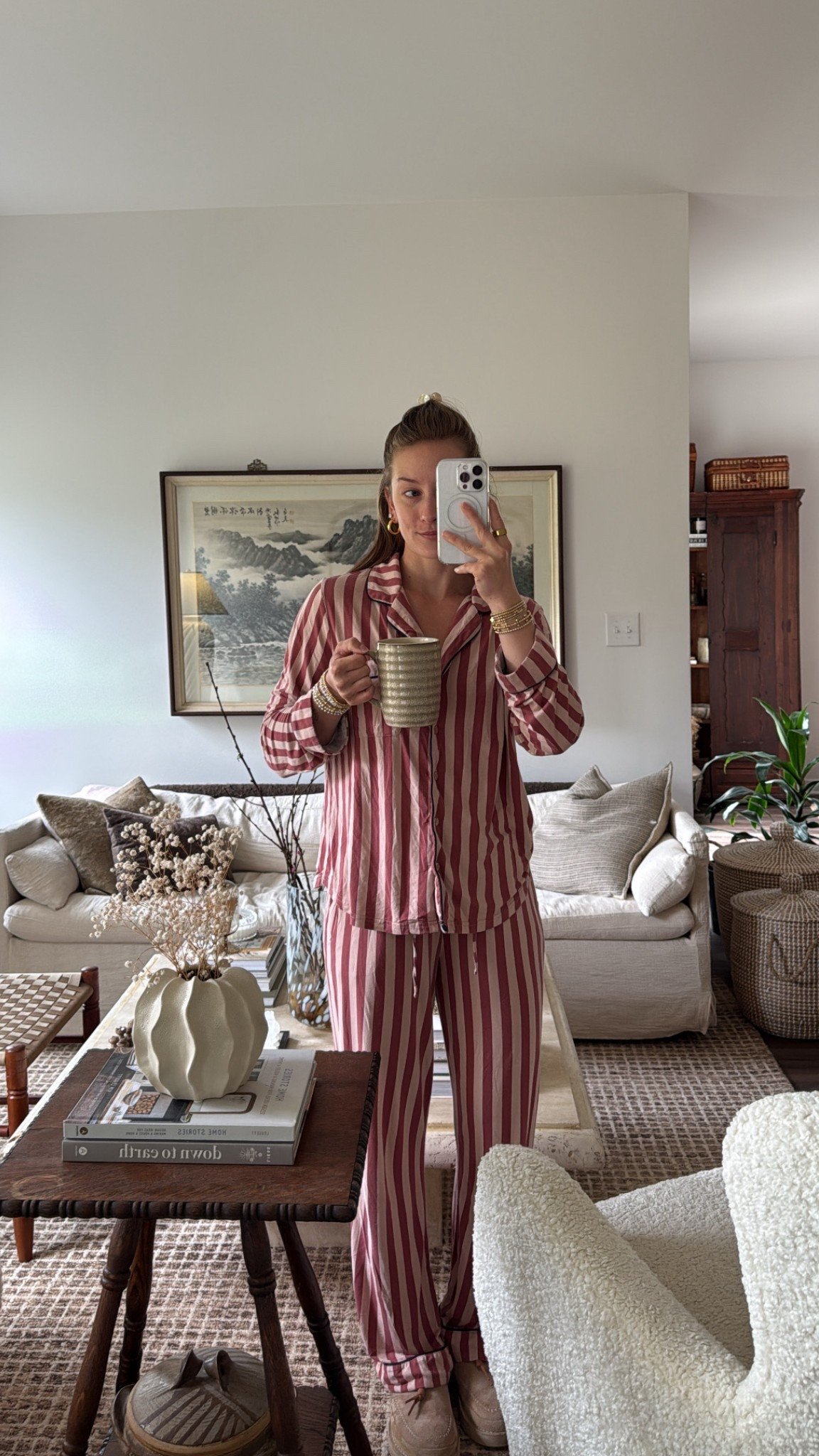 5/4/25 morning pjs set 🫶🏼 cozy earth pajamas, bamboo pajama set, soft loungewear, breathable sleepwear, cozy morning outfit, luxury pjs, sustainable pajamas, lightweight bamboo pjs, comfy morning look, best sleepwear for women, spring pajama set, cozy earth loungewear, neutral morning outfit, softest pajamas ever