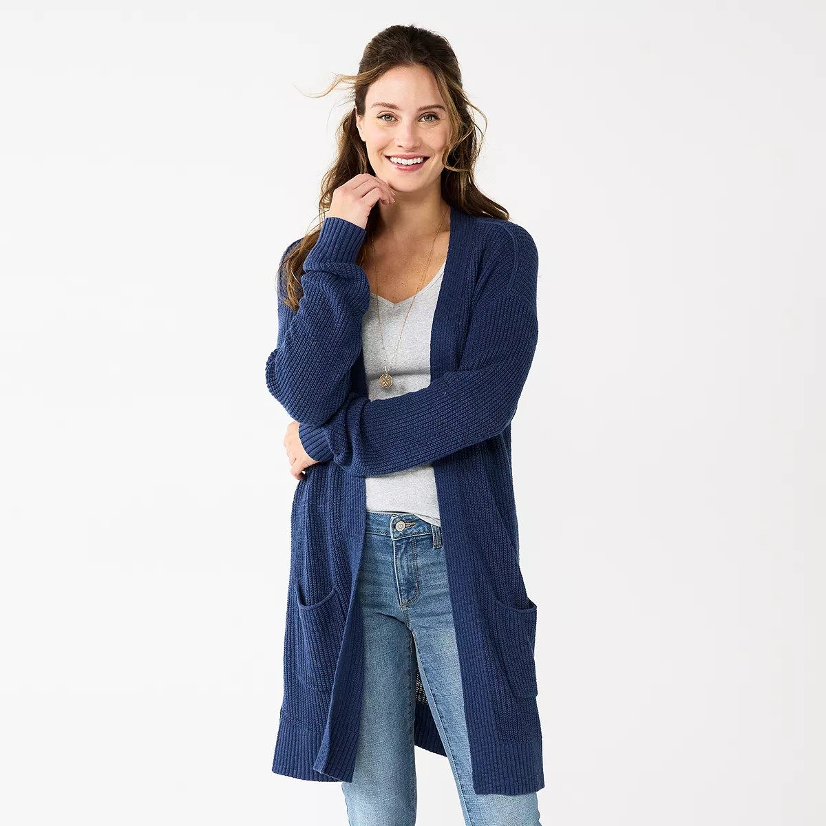 Women's Sonoma Goods For Life® Favorite Long Sleeve Cardigan | Kohl's