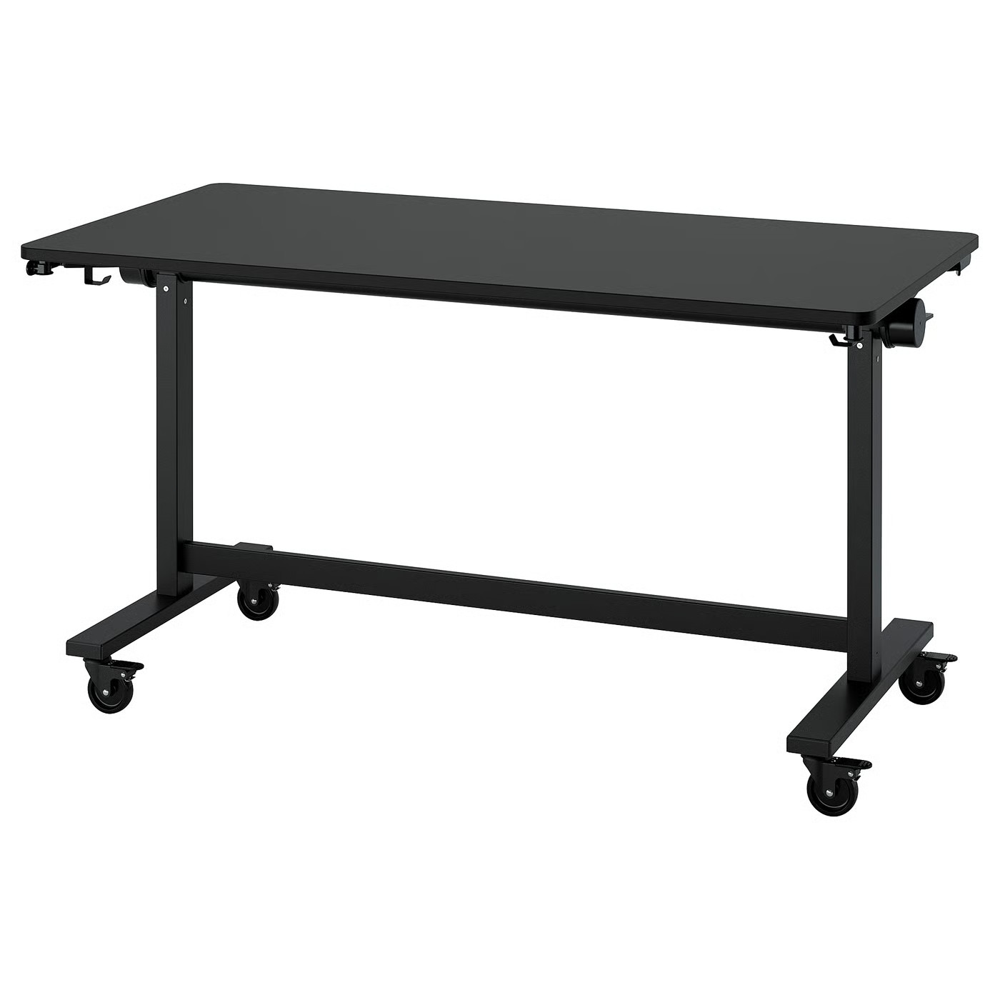 MITTZON foldable table with castors, black, 551/8x271/2"  - IKEA | IKEA US