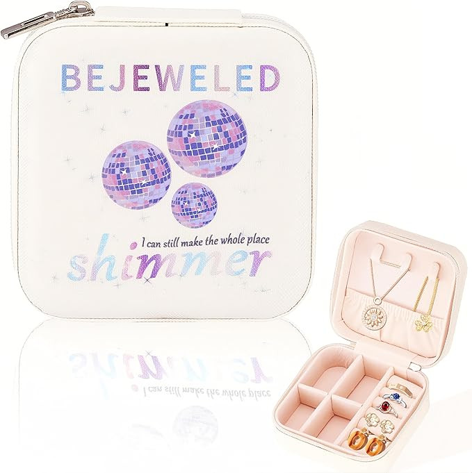 Sincerez Jewelry Box, Small Jewelry Case for Fans, Music Lover Gifts-Portable Jewelry Case for Ri... | Amazon (US)