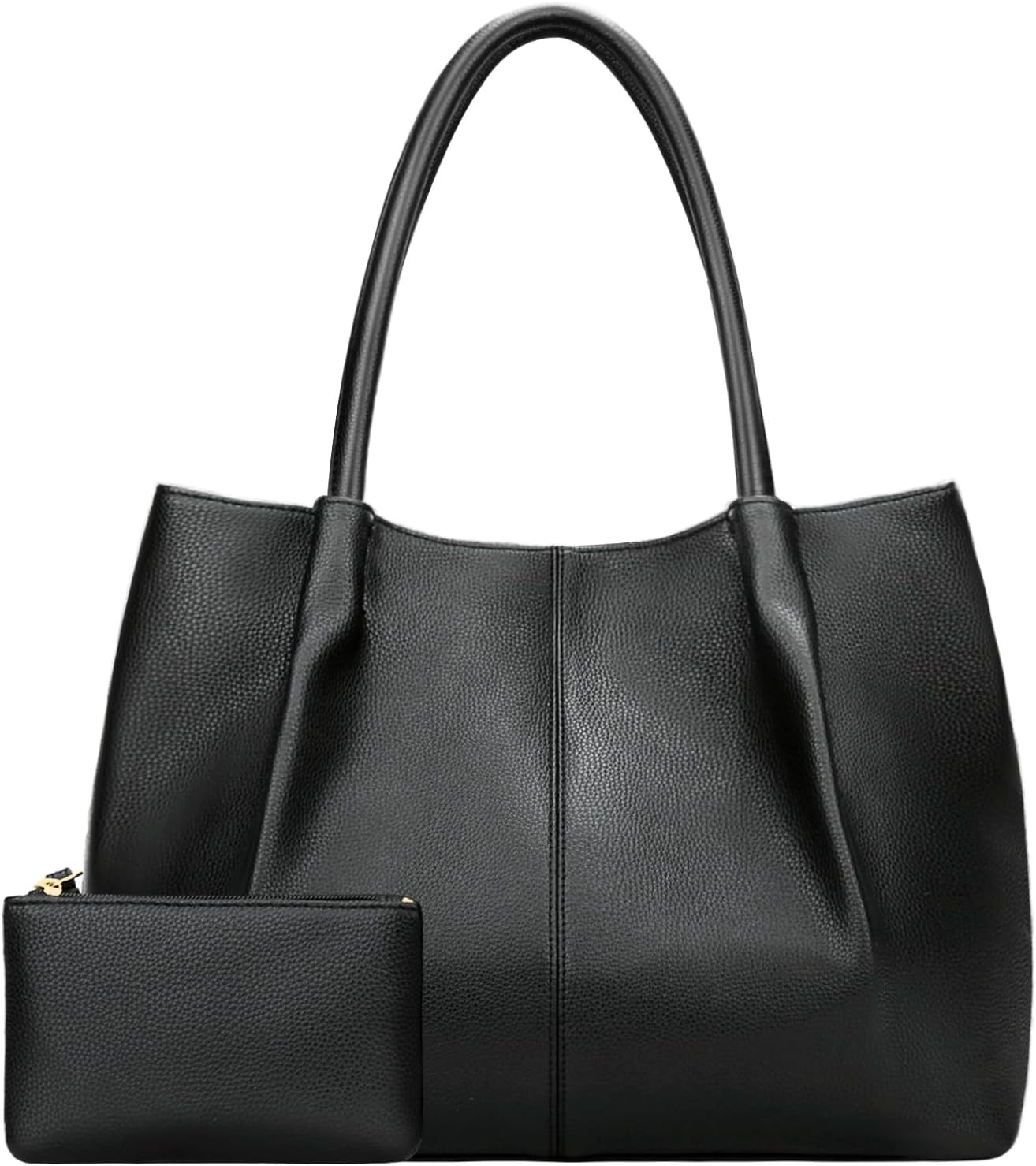 KKXIU Tote Bag for Women Vegan Leather Shoulder Purse Large Capacity Travel Bag | Amazon (US)