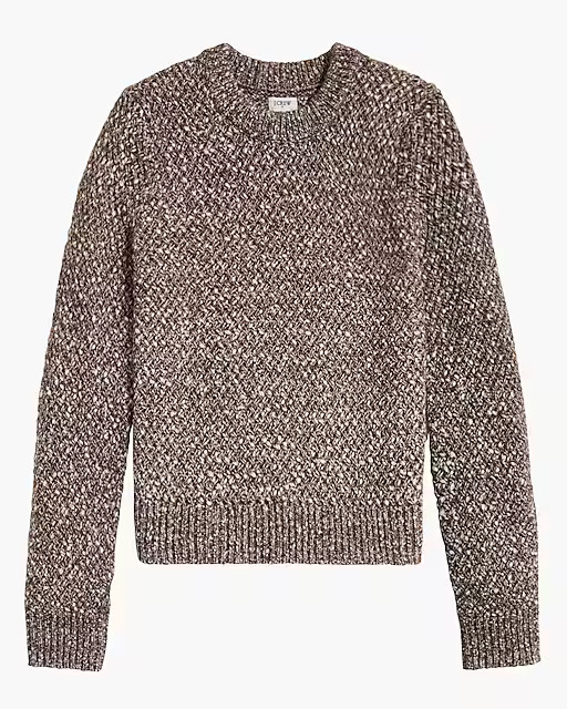 Honeycomb-stitch crewneck sweater | J.Crew Factory