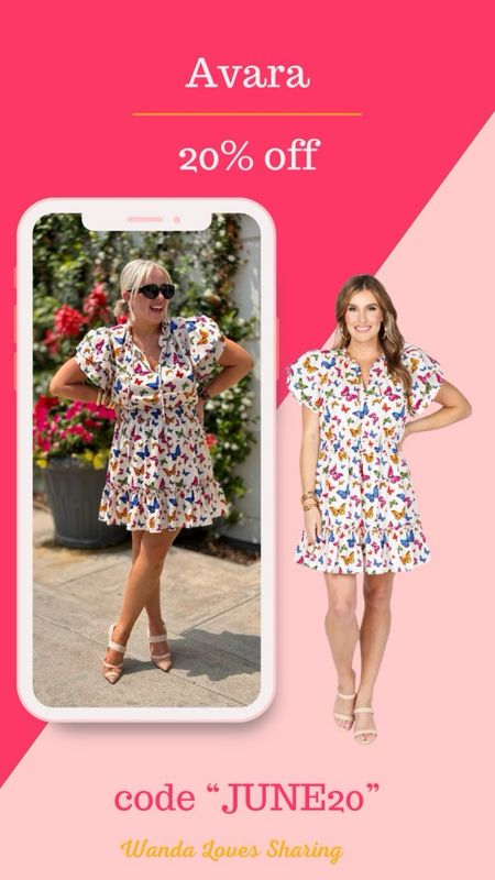 This butterfly pattern is everything! 🦋 This dress is so cute- can be dressed up or down! Use code JUNE20

#LTKTravel #LTKMidsize #LTKStyleTip